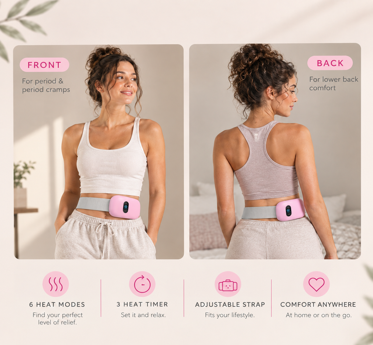 VelaRelief™ - Cordless Heat Therapy for Period Cramps & Lower Back Pain 2.0